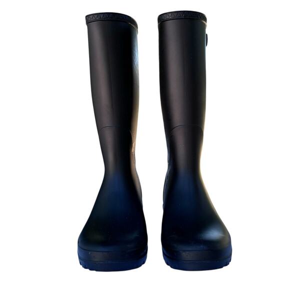 Ugg Shelby Matte Rubber Boots US Size 8 Sheepskin Insole! Rain Boot Wellies - Picture 4 of 9
